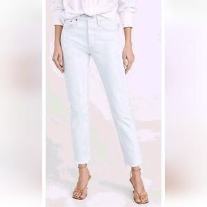 NEW Levi’s Premium 501 Skinny Jeans Faint Hearted Big E Button Fly Ankle Raw Hem